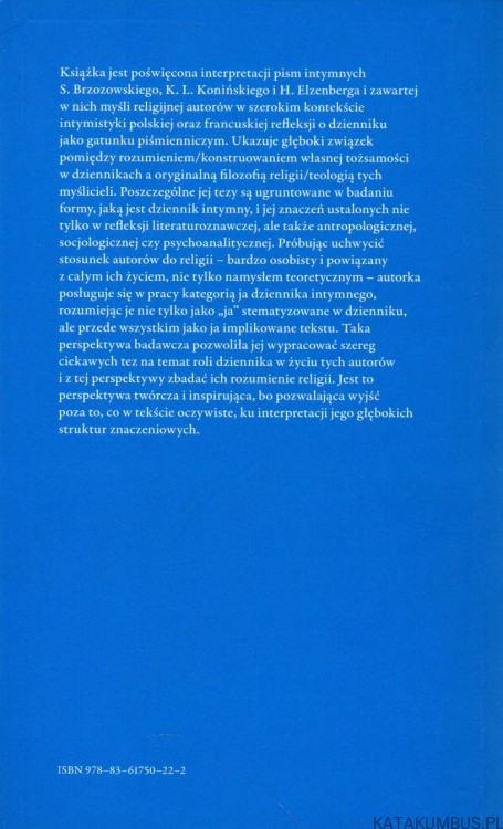 Problem religii w polskich dziennikach intymnych. PRACA ZBIOROWA