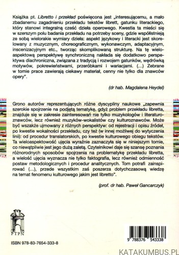 Libretto i przekład. PRACA ZBIOROWA
