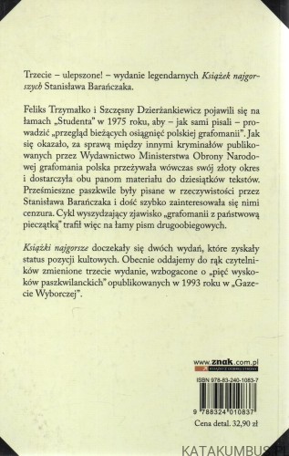 Książki najgorsze. STANISŁAW BARAŃCZAK