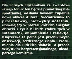 Niecodziennik. KS. JAN TWARDOWSKI