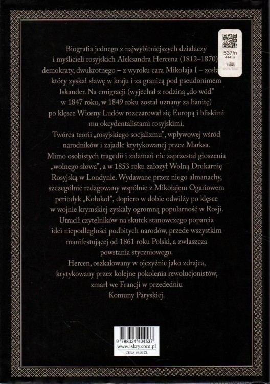 Aleksander Hercen. WIKTORIA ŚLIWOWSKA
