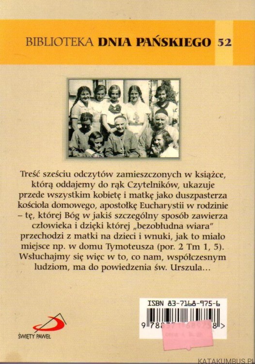 Kobieta - apostołką Eucharystii. ŚW. URSZULA LEDÓCHOWSKA