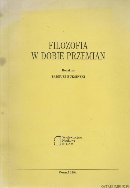 Filozofia w dobie przemian. PRACA ZBIOROWA.