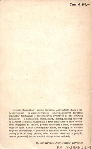 Starożytność odległa i bliska. ALEKSANDER KRAWCZUK