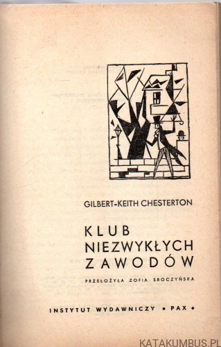 Klub niezwykłych zawodów. GILBERT K. CHESTERTON