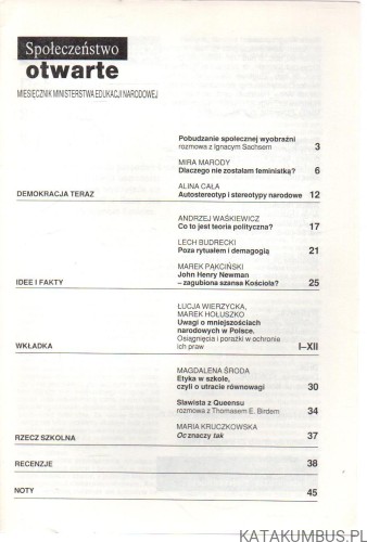 Społeczeństwo otwarte. 9/93. PRACA ZBIOROWA