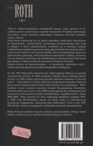 Fakty. Autobiografia powieściopisarza. PHILIP ROTH