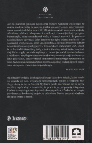 Upadek i odbudowa kultury chrześcijańskiej. JOHN SENIOR