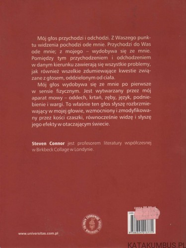 Kulturowa historia brzuchomówstwa. STEVEN CONNOR