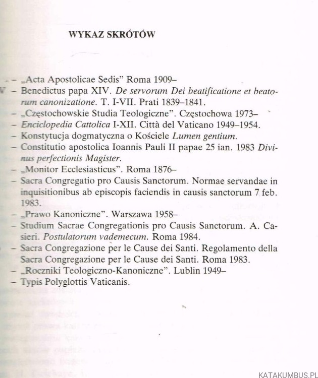 Komentarz do Konstytucji Apostolskiej tom 6. ks. HENRYK MISZTAL