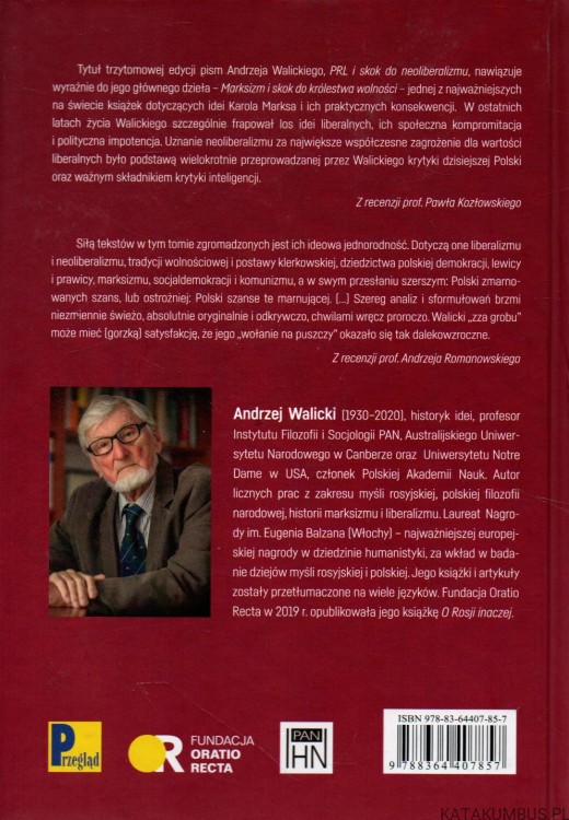 PRL i skok do neoliberalizmu. Tom II. ANDRZEJ WALICKI