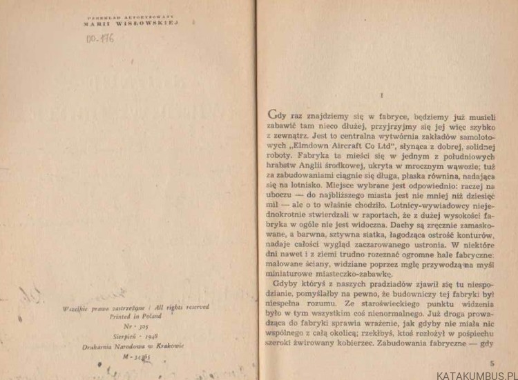 Słońce świeci w sobotę. J.B. PRIESTLEY 1948r.