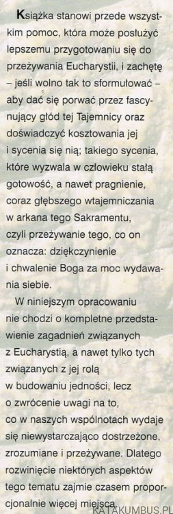Eucharystia i jedność. ks. ZBIGNIEW KIERNIKOWSKI