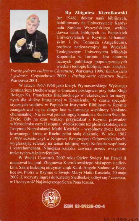 Kościół wspólnotą odkupionych grzeszników. BP ZBIGNIEW KIERNIKOWSKI