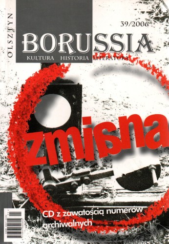Borussia. nr. 39. Zmiana. PRACA ZBIOROWA.