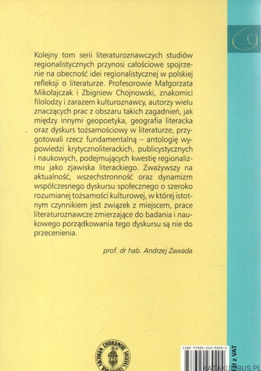 Regionalizm Literacki w Polsce. PRACA ZBIOROWA