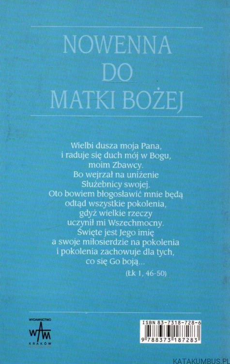 Nowenna do Matki Bożej. red. KS. JAN CENDRZAK