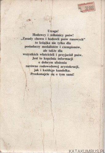 Zasady chowu i hodowli psów rasowych. MARIAN SZYMANKIEWICZ