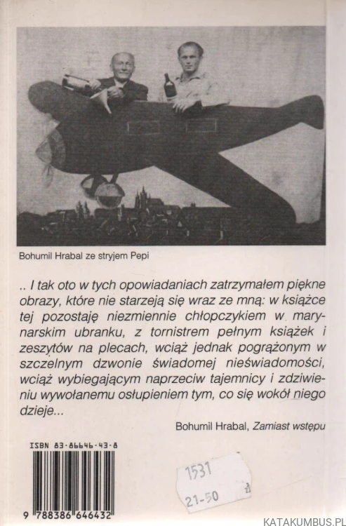 Taka piękna żałoba. BOHUMIL HRABAL