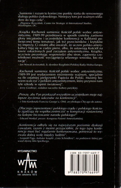 Kościół polski wobec antysemityzmu 1989-1999. BOHDAN OPPENHEIM