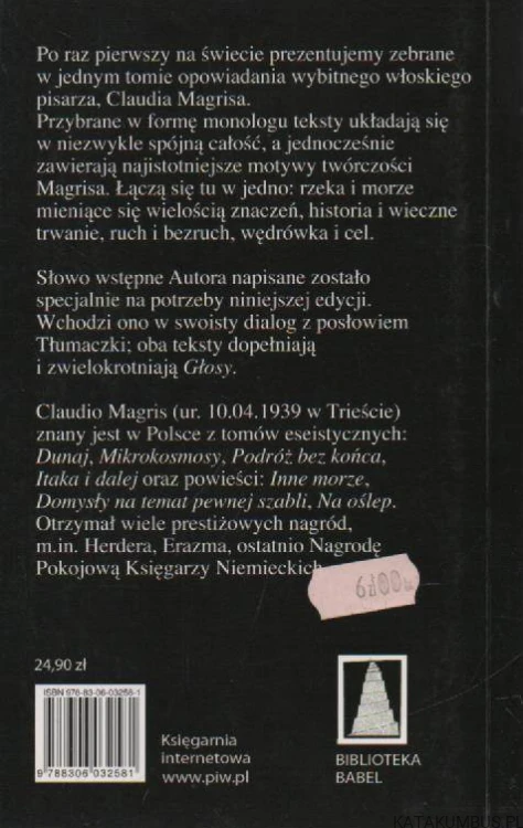 Głosy monologi. CLAUDIO MAGRIS