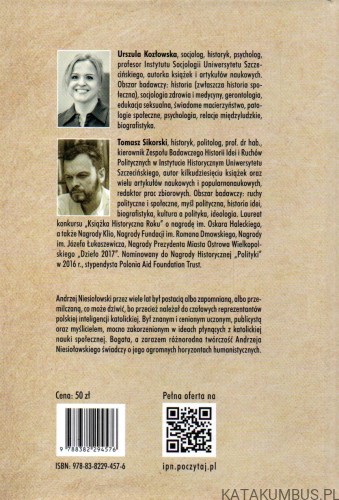 Andrzej Niesiołowski (1899-1945). Z dziejów nurtu chrześcijańsko-społecznego w polskiej socjologii. U.KOZŁOWSKA, T.SIKORSKI.