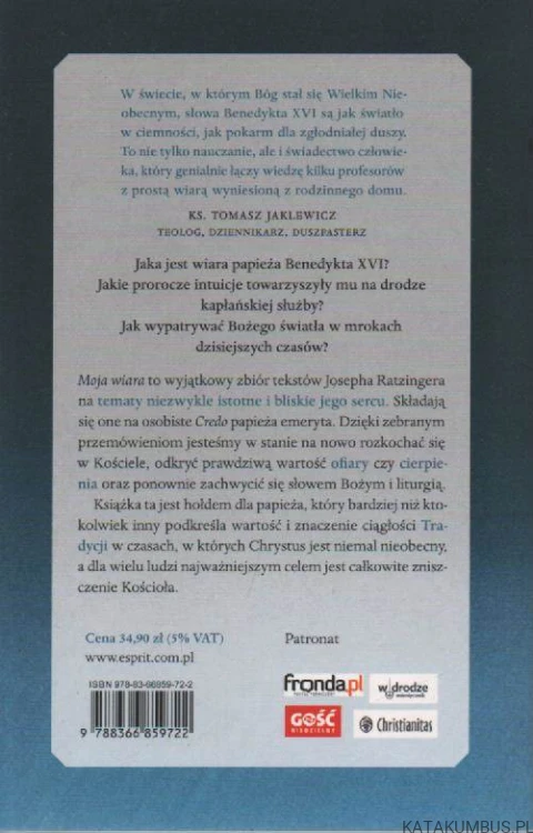 Moja wiara. BENEDYKT XVI
