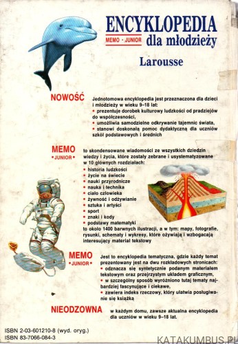 Encyklopedia dla młodzieży. Larousse. RED. PHILIPPE SCHUWER