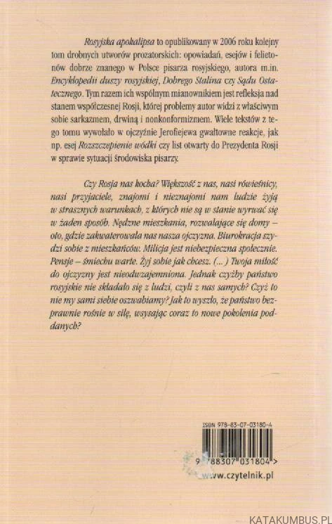 Rosyjska apokalipsa. WIKTOR JEROFIEJEW