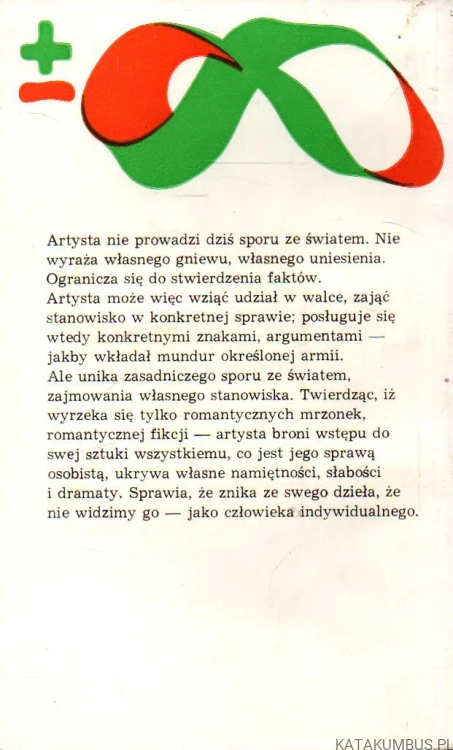 Mitologie artysty. ANDRZEJ OSĘKA