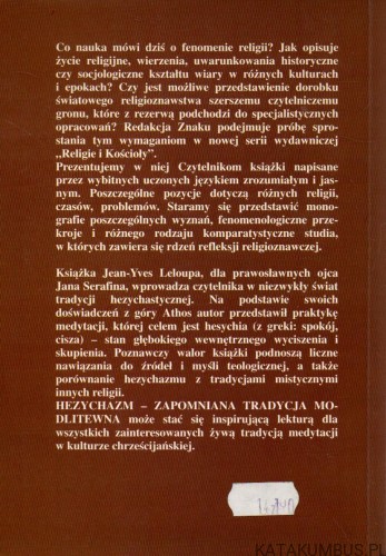 Hezychazm. Zapomniana tradycja modlitewna. JEAN-YVES LELOUP