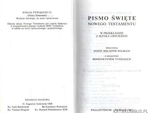 Pismo Święte Nowego Testamentu