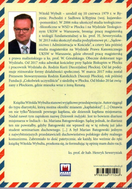 " Dziennik indyjski " ks. Mariana Batogowskiego 1916-1982. WITOLD WYBULT