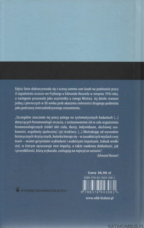 O zagadnieniu wczucia. EDYTA STEIN