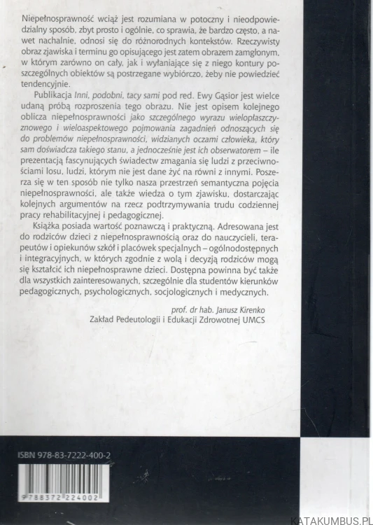 Inni, podobni, tacy sami. PRACA ZBIOROWA