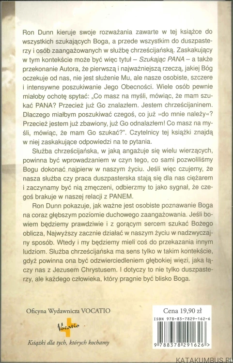 Szukając Pana. RON DUNN
