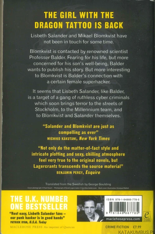 The girl in the spider's web. DAVID LAGERCRANTZ