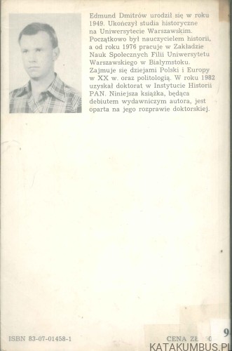 Niemcy i okupacja hitlerowska w oczach Polaków, poglądy i opinie z lat 1945-1948. EDMUND DMITRÓW