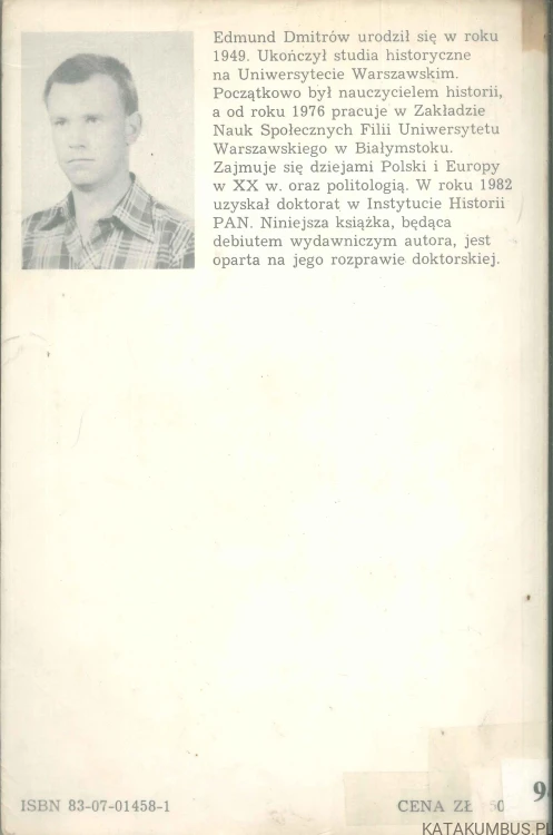 Niemcy i okupacja hitlerowska w oczach Polaków, poglądy i opinie z lat 1945-1948. EDMUND DMITRÓW