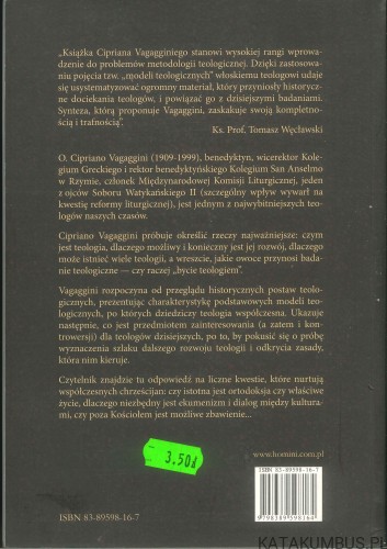 Teologia pluralizm teologiczny. CIPRIANO VAGAGGINI