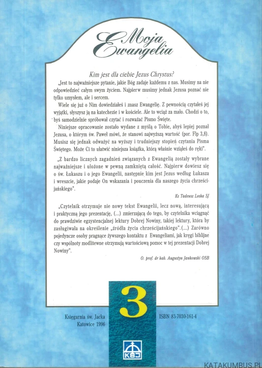 Ewangelia według św. Łukasza z komentarzem ks. Tadeusza Loski SJ. PRACA ZBIOROWA