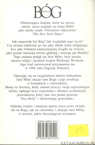 Bóg. Biografia. JACK MILES