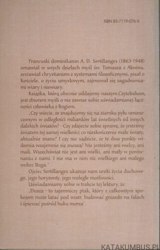 Duchowość. Kimże jesteś człowiecze?. ANTONIN DALMATIEN SERTILLANGES