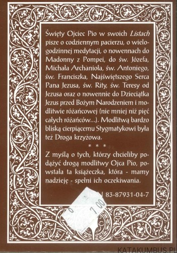 Ojciec Pio modlitwa. PRACA ZBIOROWA