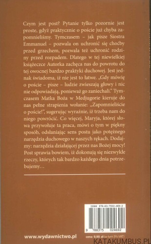 Wyzwolenie i uzdrowienie przez post. SIOSTRA EMMANUEL