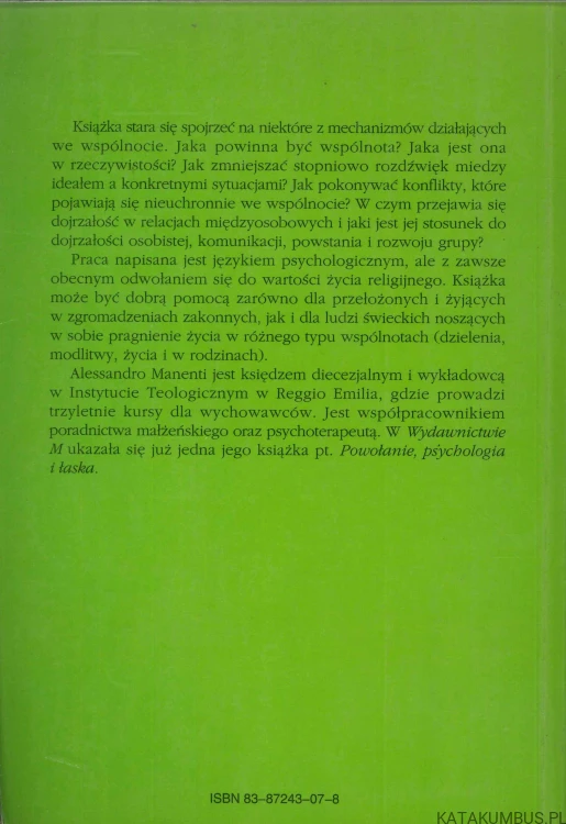 Żyć razem. ALESSANDRO MANENTI