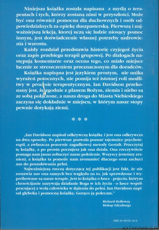 Tu i teraz. Uzdrowienie chrześcijańskie a terapia Gestalt. IAN DAVIDSON
