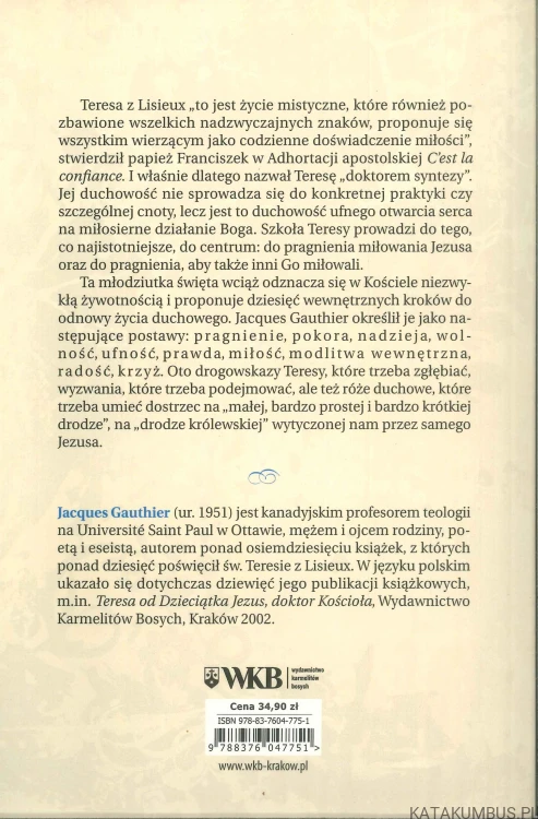 W szkole świętej Teresy z Lisieux. JACQUES GAUTHIER