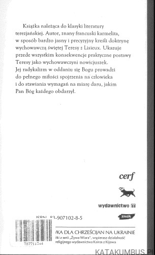 Realizm duchowy świętej Teresy z Lisieux. VICTOR SION OCD