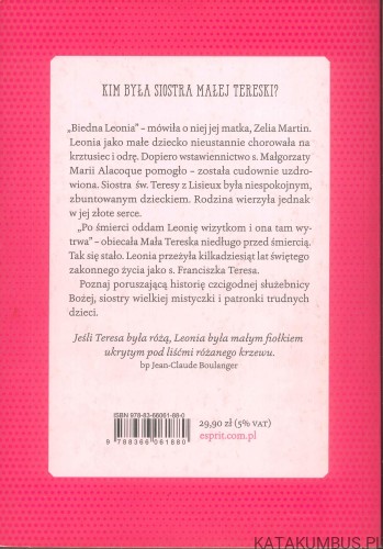 Leonia Martin. Niepokorna siostra Małej Tereski. DOMINIQUE MENVIELLE